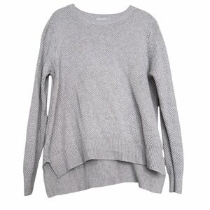 Seraphine Light Gray Crewneck Knit Sweater
